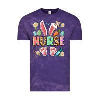 Cloud Purple easter nurse bunny Vintage Tee - Artiststas