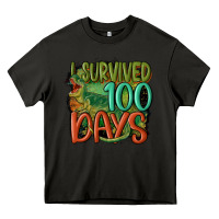 Asphalt i survived 100 days Heavy Core Tee - MaliasSmallBusiness
