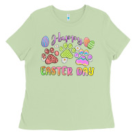 Matcha happy easter day paws Ladies Tee - MaliasSmallBusiness