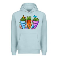 Blue Mist Basketball Easter sports carrots Premium Hoodie - OliviaCreatesArt