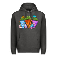 Charcoal Heather Basketball Easter sports carrots Premium Hoodie - OliviaCreatesArt