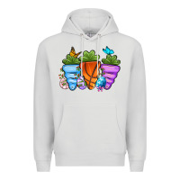 Dove Grey Basketball Easter sports carrots Premium Hoodie - OliviaCreatesArt