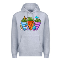 Heather Grey Basketball Easter sports carrots Premium Hoodie - OliviaCreatesArt