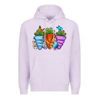 Lilac Basketball Easter sports carrots Premium Hoodie - OliviaCreatesArt