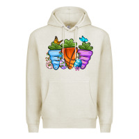 Oatmeal Heather Basketball Easter sports carrots Premium Hoodie - OliviaCreatesArt