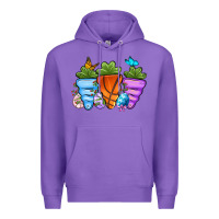 Purple Basketball Easter sports carrots Premium Hoodie - OliviaCreatesArt