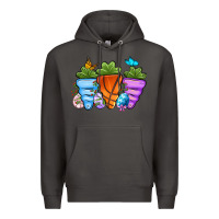 Smoke Basketball Easter sports carrots Premium Hoodie - OliviaCreatesArt