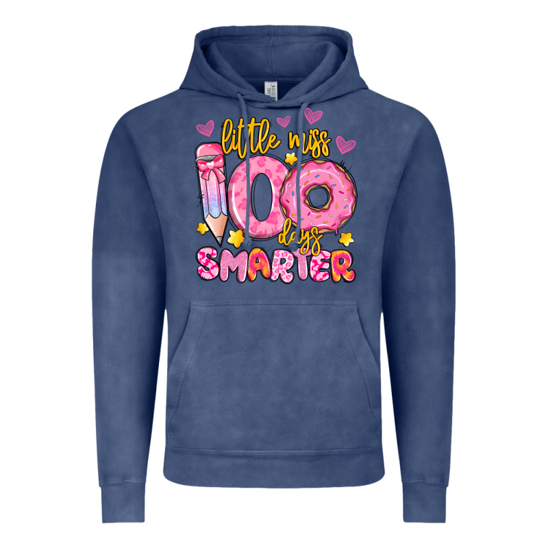 Little Miss 100 Days Smarter Vintage Hoodie by Artiststas | Teevron