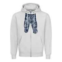 Dove Grey football padded pant fa element Zipper Hoodie - FaDigitalArtStudio