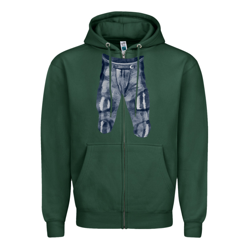 Football Padded Pant Fa Element Zipper Hoodie by FaDigitalArtStudio | Teevron