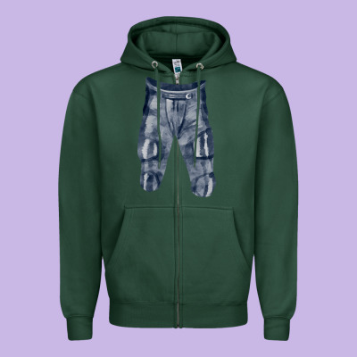 Football Padded Pant Fa Element Zipper Hoodie Designed By Fadigitalartstudio