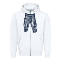White football padded pant fa element Zipper Hoodie - FaDigitalArtStudio