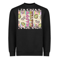 Black happy easter with cowhide Heavyweight Sweatshirt - TumblerDesignByShophia
