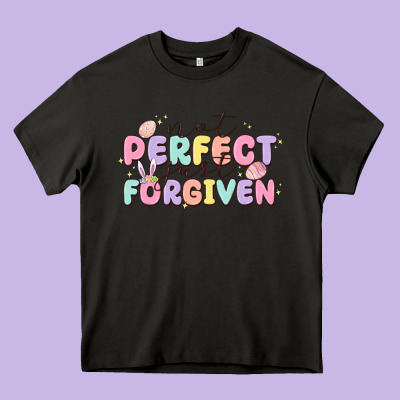 Not Perfect Just Forgiven Heavy Core Tee Designed By Maliassmallbusiness
