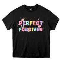 Black not perfect just forgiven Heavy Core Tee - MaliasSmallBusiness