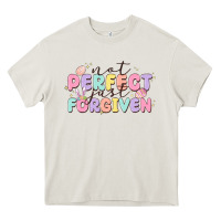 Cream not perfect just forgiven Heavy Core Tee - MaliasSmallBusiness