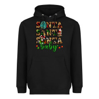 Black santa santa santa baby Heavyweight Hoodie - FaDigitalArtStudio