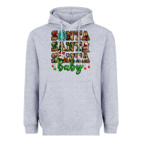Heather Grey santa santa santa baby Heavyweight Hoodie - FaDigitalArtStudio