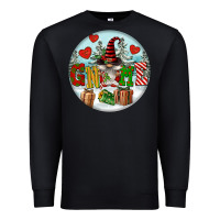 Black Christmas Gnome Premium Sweatshirt - FaDigitalArtStudio