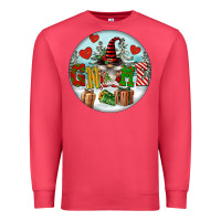 Cardinal Christmas Gnome Premium Sweatshirt - FaDigitalArtStudio