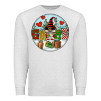 Oatmeal Heather Christmas Gnome Premium Sweatshirt - FaDigitalArtStudio