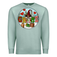 Seafoam Christmas Gnome Premium Sweatshirt - FaDigitalArtStudio