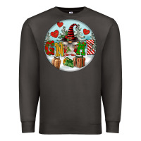 Smoke Christmas Gnome Premium Sweatshirt - FaDigitalArtStudio