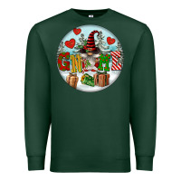 Sports Green Christmas Gnome Premium Sweatshirt - FaDigitalArtStudio