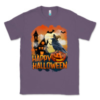 Lavender Happy Halloween With Crow Classic Tee - LillyAllenDesigns