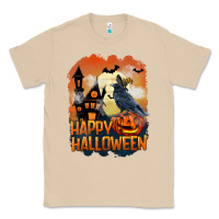 Mushroom Happy Halloween With Crow Classic Tee - LillyAllenDesigns