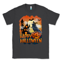 Smoke Happy Halloween With Crow Classic Tee - LillyAllenDesigns