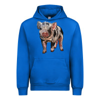 Cobalt Baby Spotted Pig Urban Hoodie - LillyAllenDesigns