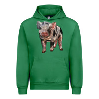 Emerald Baby Spotted Pig Urban Hoodie - LillyAllenDesigns