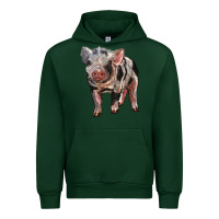 Forest Green Baby Spotted Pig Urban Hoodie - LillyAllenDesigns