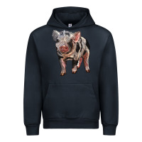 Navy Baby Spotted Pig Urban Hoodie - LillyAllenDesigns