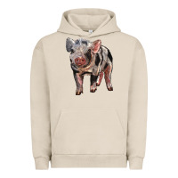 Pigment French Oak Baby Spotted Pig Urban Hoodie - LillyAllenDesigns