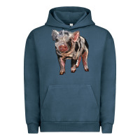Pigment Midnight Navy Baby Spotted Pig Urban Hoodie - LillyAllenDesigns