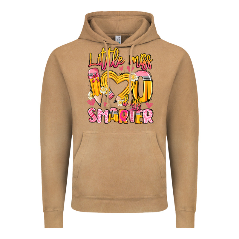 Little Miss 100 Days Smarter Vintage Hoodie by Artiststas | Teevron