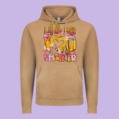 Little Miss 100 Days Smarter Vintage Hoodie Designed By Artiststas