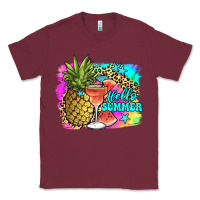 Burgundy hello summer Classic Tee - JahusDesignShop