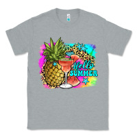 Heather Grey hello summer Classic Tee - JahusDesignShop