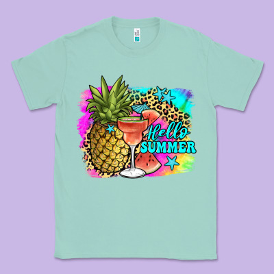 Hello Summer Classic Tee Designed By Jahusdesignshop