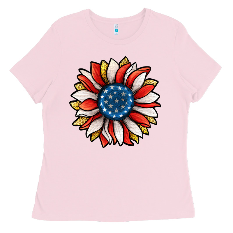 Patriotic Sunflower Ladies Tee by Jasminsmagicworld | Teevron