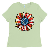 Matcha Patriotic Sunflower Ladies Tee - Jasminsmagicworld