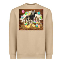 Mushroom cow and chick easter Heavyweight Sweatshirt - TumblerDesignByShophia