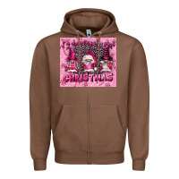 Chestnut i'm dreaming of a pink christmas Zipper Hoodie - FaDigitalArtStudio