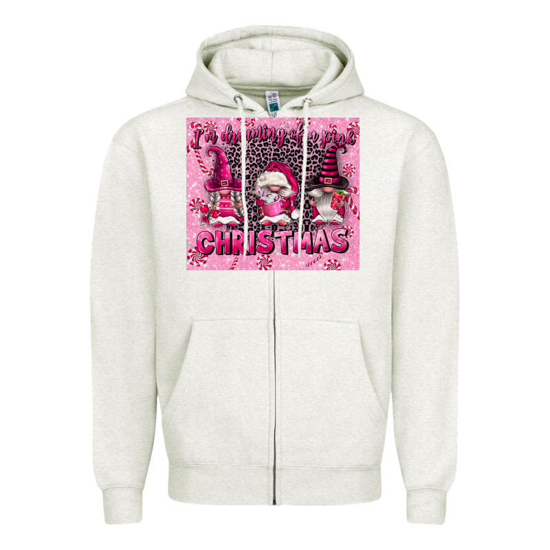 I'm Dreaming Of A Pink Christmas Zipper Hoodie by FaDigitalArtStudio | Teevron