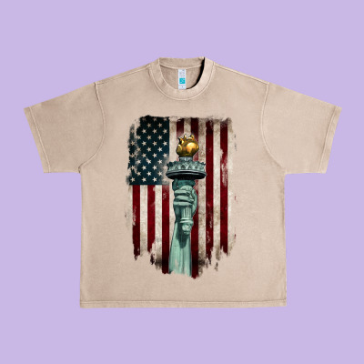 Statue Of Liberty Torch Urban Heavy Tee Designed By Barkaloodesign