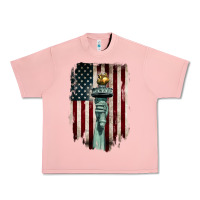 Salmon statue of liberty torch Urban Heavy Tee - BarkalooDesign