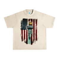 Sandshell statue of liberty torch Urban Heavy Tee - BarkalooDesign